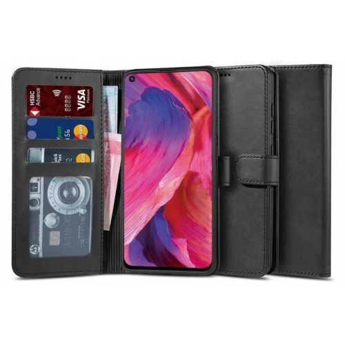 Oppo Reno 5 Lite/A94 4G/LTE Tech-Protect Wallet fliptok fekete-9589046919428 2 kép
