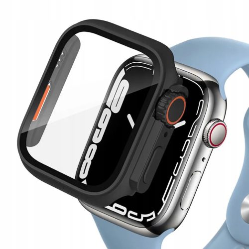 Apple Watch 7/8 (45mm) Tech-Protect Defense360 tok és üvegfólia fek-9490713934555 5 kép