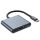Tech-Protect V1-HUB adapter 3 az 1-ben szürke-9490713935248 2 kép
