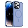 iPhone 15 Plus MagSafe-kompatibilis áttetsző matt tok égkék Alphaj- 1 kép
