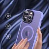 iPhone 15 Plus MagSafe-kompatibilis áttetsző matt tok világoslila A- 4 kép