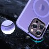 iPhone 15 Plus MagSafe-kompatibilis áttetsző matt tok világoslila A- 6 kép