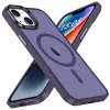 iPhone 15 Plus MagSafe-kompatibilis áttetsző matt tok sötétlila Al- 2 kép