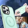 iPhone 15 Plus MagSafe-kompatibilis áttetsző matt tok világoszöld - 3 kép