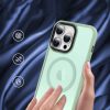 iPhone 15 Plus MagSafe-kompatibilis áttetsző matt tok világoszöld - 5 kép