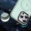 iPhone 15 Plus MagSafe-kompatibilis áttetsző matt tok világoszöld - 7 kép