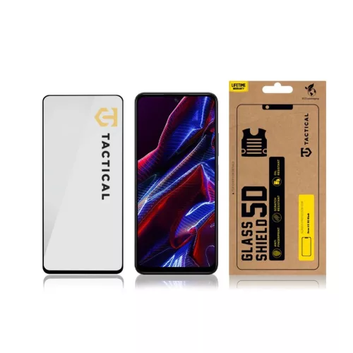 Xiaomi Poco X5 5G Tactical Shield 5D kijelzővédő üvegfólia fekete-8596311206429 2 kép
