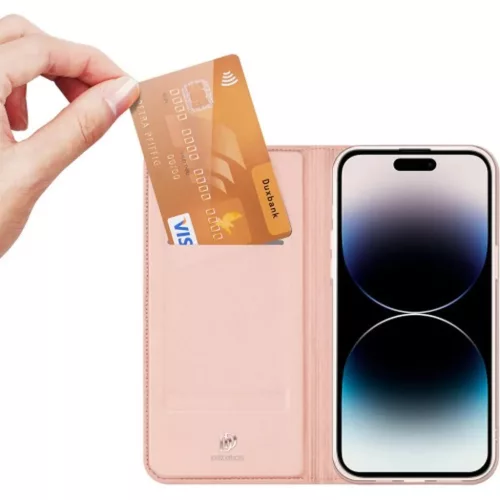iPhone 15 Pro Dux Ducis Skinpro fliptok rózsaszín-6934913025437 4 kép