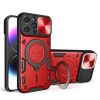iPhone 15 Ring Armor tok kameralencse védővel, kihajtható támassza- 2 kép