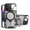 iPhone 15 Pro Ring Armor tok kameralencse védővel, kihajtható táma- 11 kép