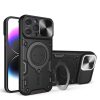 iPhone 15 Plus Ring Armor tok kameralencse védővel, kihajtható tám- 1 kép
