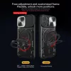 iPhone 15 Pro Max Ring Armor tok kameralencse védővel, kihajtható t- 3 kép