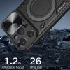 iPhone 15 Pro Max Ring Armor tok kameralencse védővel, kihajtható t- 6 kép