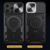 iPhone 15 Pro Max Ring Armor tok kameralencse védővel, kihajtható t- 7 kép