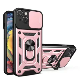 iPhone 15 Pro Ring Lens tok kameralencse védővel, kihajtható mágne- 2 kép