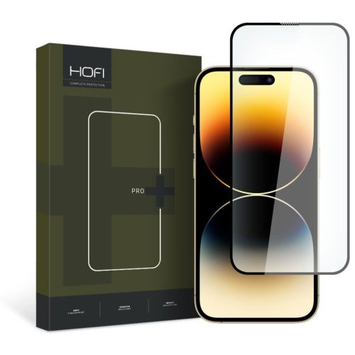 iPhone 15 Pro Hofi Glass Pro+ Hybrid temperált üvegfólia fekete-9319456604764 5 kép