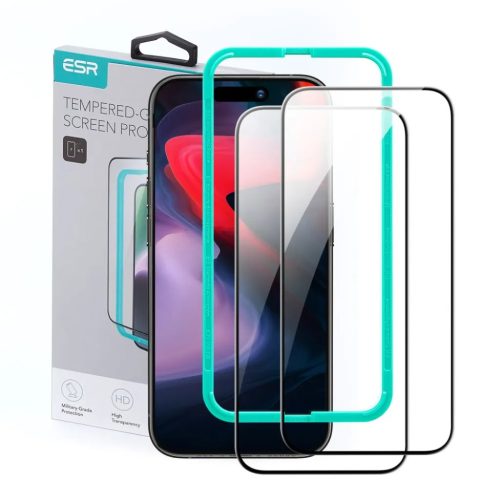 iPhone 15 Pro Max ESR 2 db kijelzővédő üvegfólia átlátszó