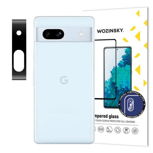 Google Pixel 7a Wozinsky Full Camera Glass 9H kameralencse védő üve-9145576276105 5 kép
