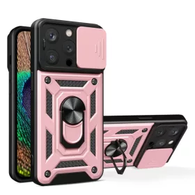 iPhone 15 Pro Max Hybrid Armor Camshield tok rózsaszín-9145576280850 6 kép