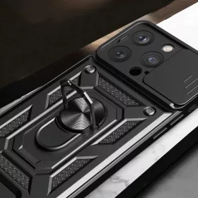 iPhone 15 Pro Max Hybrid Armor Camshield tok rózsaszín-9145576280850 1 kép