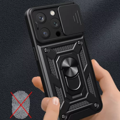 iPhone 15 Pro Max Hybrid Armor Camshield tok rózsaszín-9145576280850 2 kép