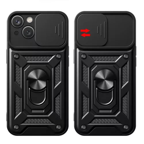 iPhone 15 Plus Hybrid Armor Camshield tok kék-9145576280782 4 kép