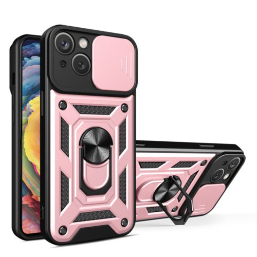 iPhone 15 Hybrid Armor Camshield tok rózsaszín-9145576280768 6 kép