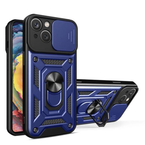 iPhone 15 Hybrid Armor Camshield tok kék