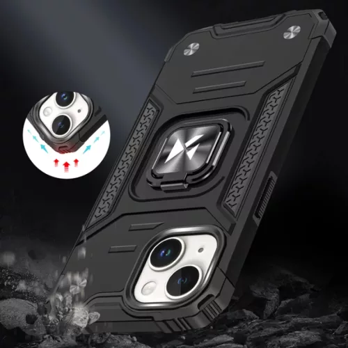 iPhone 15 Plus Ring Armor Wozinsky tok kihajtható támasszal rózsasz-9145576280621 3 kép