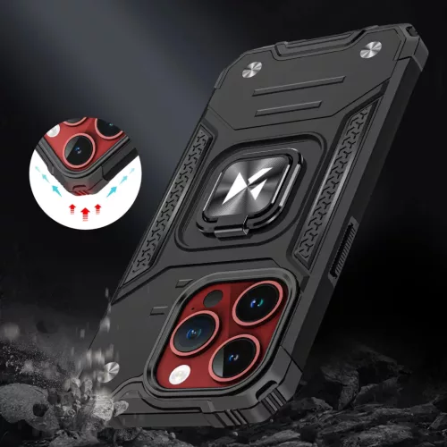 iPhone 15 Pro Ring Armor Wozinsky tok kihajtható támasszal rózsasz�-9145576280676 3 kép