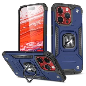 iPhone 15 Pro Max Ring Armor Wozinsky tok kihajtható támasszal kék-9145576280706 7 kép