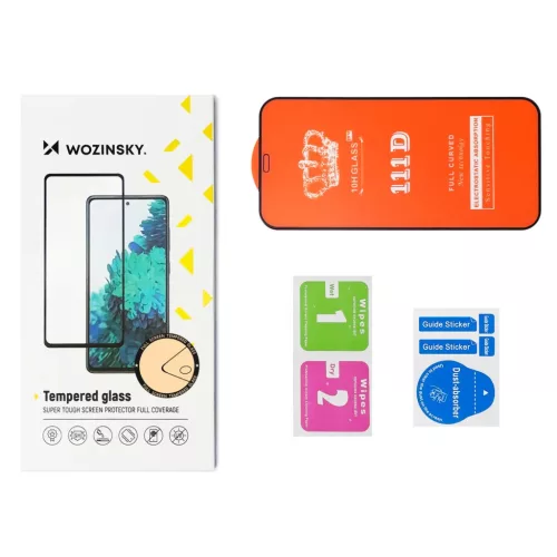 iPhone 15 Pro üvegfólia Wozinsky Full Glue 9H fekete kerettel tokbar-9145576280324 7 kép