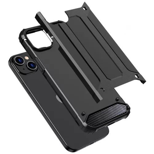 iPhone 15 Plus Hybrid Armor tok fekete telefontok-9145576280485 7 kép