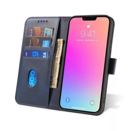 iPhone 15 Pro Mágneses fliptok kék-9145576279267 3 kép