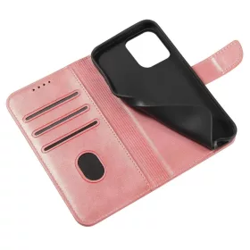 iPhone 15 Plus Mágneses fliptok rózsaszín-9145576279243 1 kép