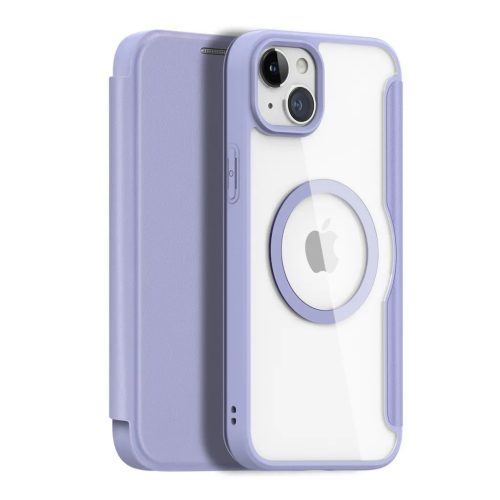iPhone 15 Plus Dux Ducis Skin X Pro Magsafe mágneses fliptok lila-6934913025222 12 kép