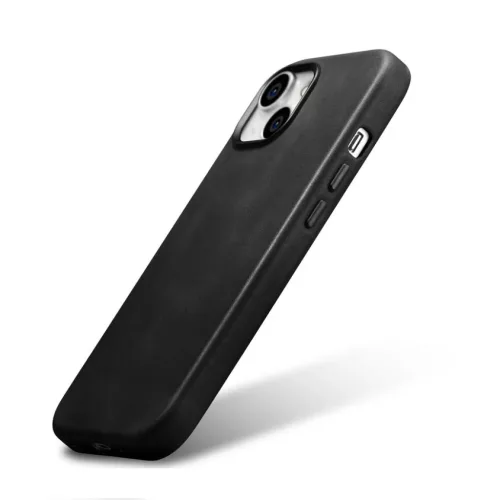 iPhone 15 Plus iCarer Oil Wax valódi bőr tok MagSafe kompatibilis fe-6975092680765 3 kép