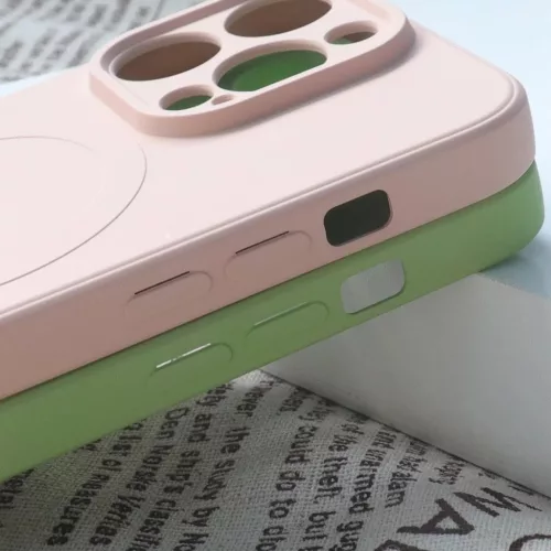 iPhone 15 Pro Max Szilikon MagSafe kompatibilis tok lila-9145576280003 5 kép