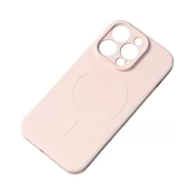 iPhone 15 Pro Max Szilikon MagSafe kompatibilis tok krém színben-9145576279991 7 kép