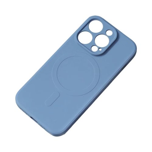iPhone 15 Plus Szilikon MagSafe kompatibilis tok sötétkék-9145576279816 7 kép