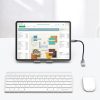 Ugreen US378 USB C - USB 3.0 OTG kábel 0.15m fekete-6941876213054 4 kép