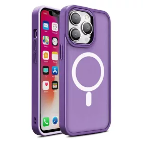 iPhone 15 Pro Max Magnetic Color Matte tok lila telefontok-9145576280201 7 kép