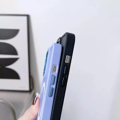 iPhone 15 Pro Max Magnetic Color Matte tok lila telefontok-9145576280201 1 kép