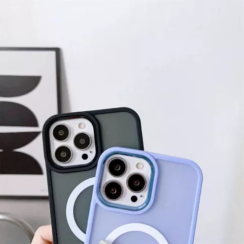 iPhone 15 Pro Max Magnetic Color Matte tok lila telefontok-9145576280201 2 kép