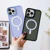 iPhone 15 Pro Max Magnetic Color Matte tok lila telefontok-9145576280201 3 kép