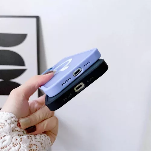 iPhone 15 Pro Max Magnetic Color Matte tok lila telefontok-9145576280201 5 kép