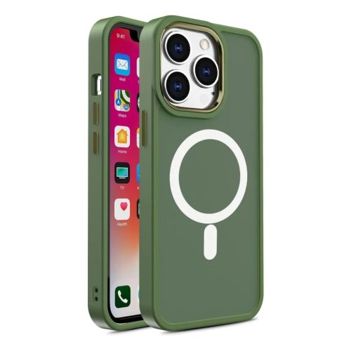 iPhone 15 Magnetic Color Matte tok zöld telefontok-9145576280041 7 kép