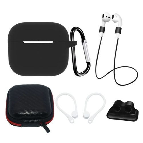 AirPods 3 szilikon tokkészlet + tok/fülkampó/nyakszíj/óraszíj ta-9145576276921 1 kép