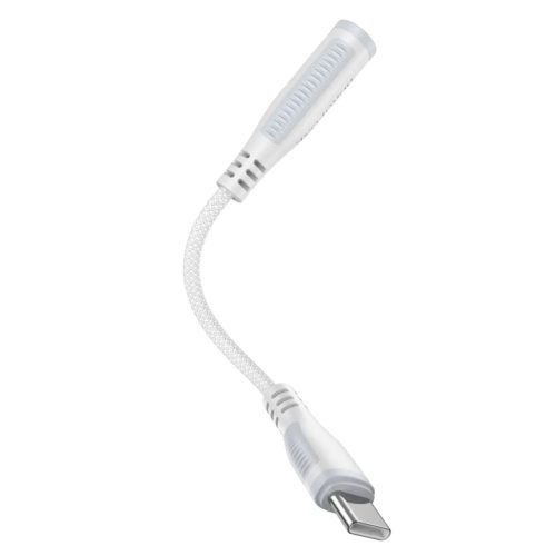 Borofone adapter BV17 audio jack 3,5 mm– Type C aljzat fehér DAC