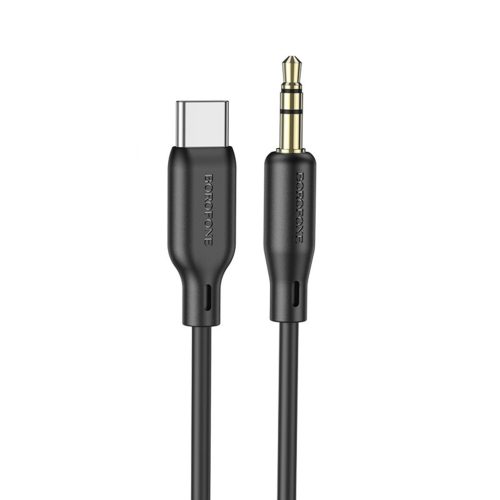 Borofone adapter BL18 audio jack 3,5 mm - Type C 1m fekete-6941991101069 7 kép